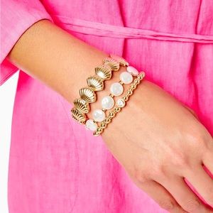 🆕 Lilly Pulitzer Seaside Soleil bracelet set